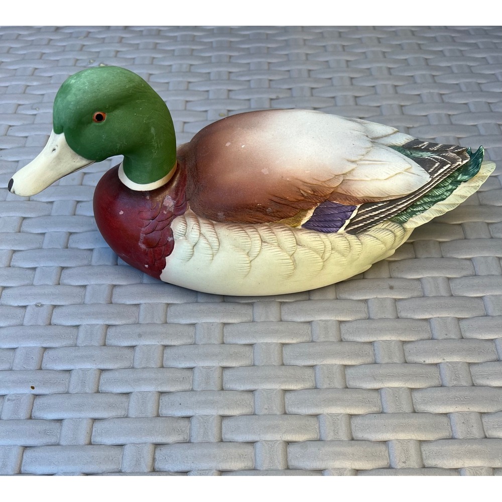 Andrea by Sadek Mallard Duck Figurine Vintage Porcelain Hand Painted Made Japan